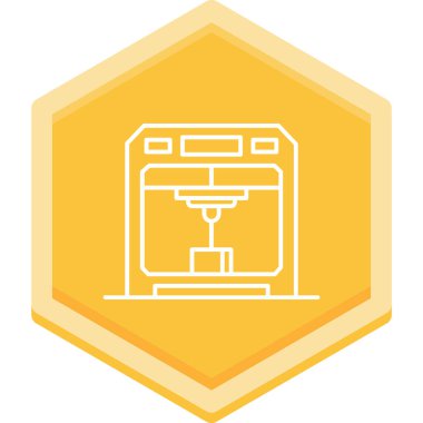 Kahve makinesi vektör simgesi. Web, beyaz ve uygulama için biçim vektör logosu.