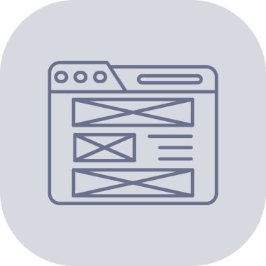 tarayıcı vektör çizgisi simgesi, işaret, illüstrasyon