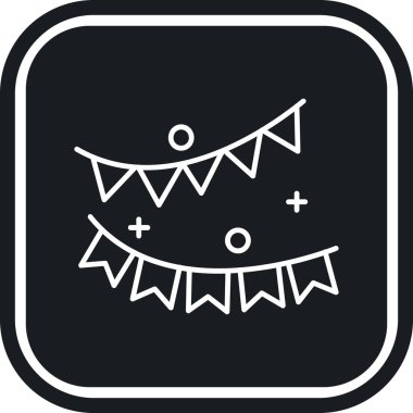 Parti. Web simgesi basit illüstrasyon