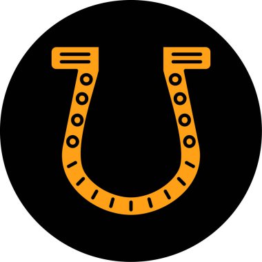 At nalı ikonu. Beyaz arkaplanda izole edilmiş web tasarımı için at nalı vektör simgesi