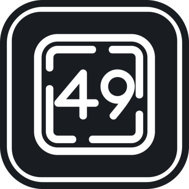 bir 45 glyph simgesi, vektör tasarımı