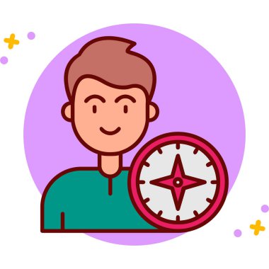 pusula simgesini ana hatları doldurulmuş olarak göster