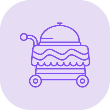 Gıda simgesinin vektör illüstrasyonu