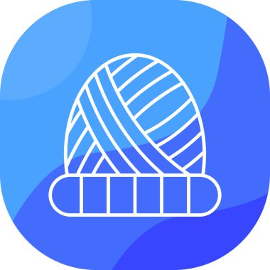 Bir şapka simgesinin vektör illüstrasyonu