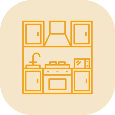 Bir mutfak simgesinin vektör çizimi