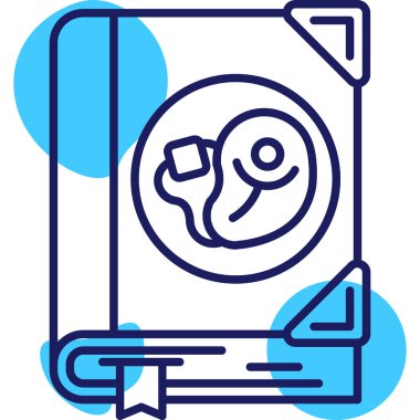 Kitap. Web simgesi basit illüstrasyon