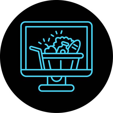 yiyecek simgesi, vektör illüstrasyonu