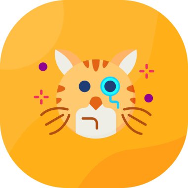 kedi simgesi vektör illüstrasyonu