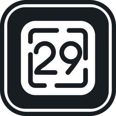 Takvim simgesinin vektör illüstrasyonu