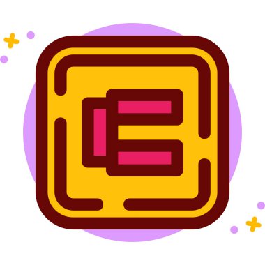 Çizgi film simgesinin vektör çizimi