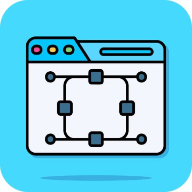 Web renk simgesi. Vektör çizim