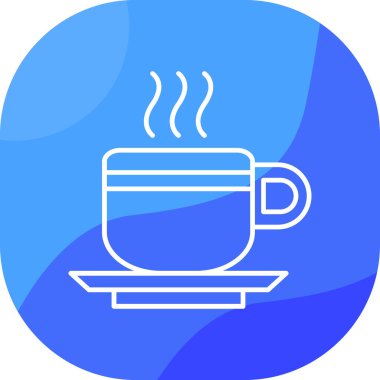 kahve simgesi, vektör illüstrasyonu