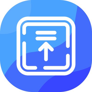 Yönlendirme ok simgesi doldurulmuş ana hatlar biçiminde