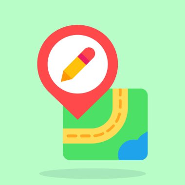 Vektör harita PIN simgesi