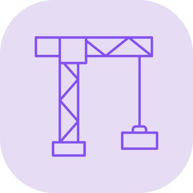 Vinç. Web simgesi basit illüstrasyon