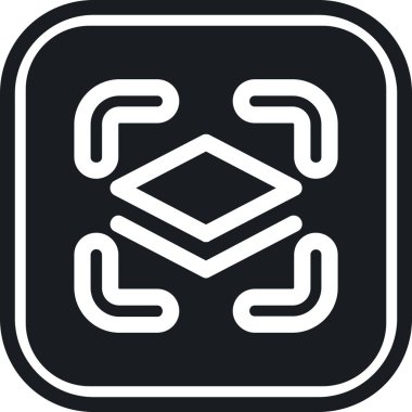 Elmas simgesi, vektör illüstrasyonu