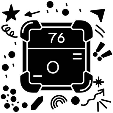 pil simgesi. Moda düz illüstrasyon tasarımı