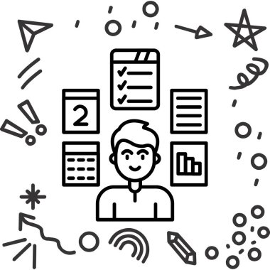 İş yönetimi satırı simgesi