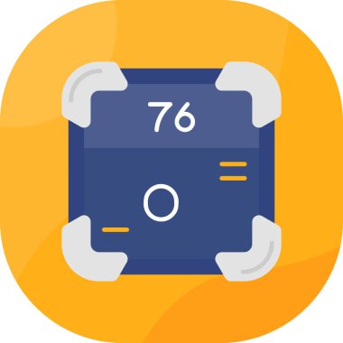 Düz bir tasarımın vektör simgesi