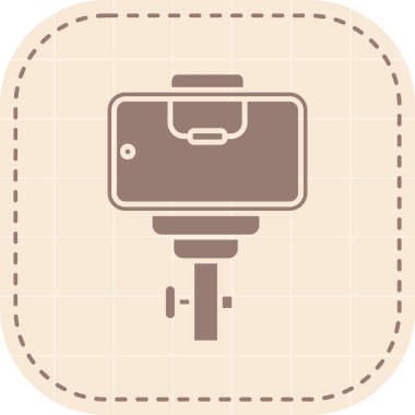 Kamera. Web simgesi basit illüstrasyon