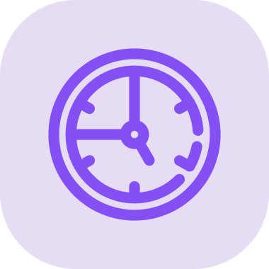 Alarm saat simgesi, vektör illüstrasyon tasarımı