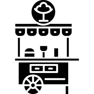 yiyecek ve içecek vektör simgesi