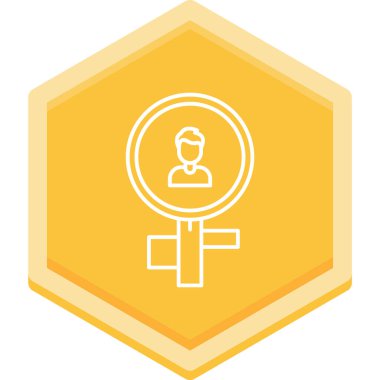 dişi avatar düz vektör simgesi