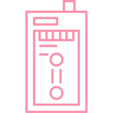 Pil. Web simgesi basit illüstrasyon