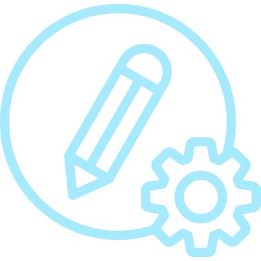 Kalem. Web simgesi basit illüstrasyon