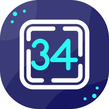 Saat simgesi, vektör illüstrasyonu basit tasarım