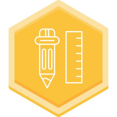 Kalem. Web simgesi basit illüstrasyon