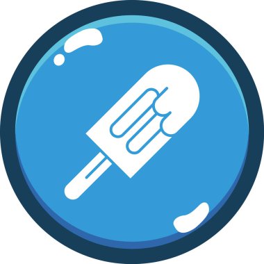 Uzun gölgeli bir termometre simgesinin vektör çizimi