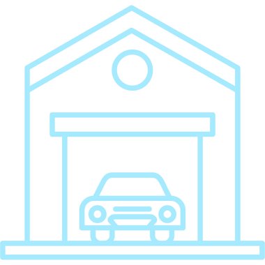 Araba modern simgesi, vektör illüstrasyonu