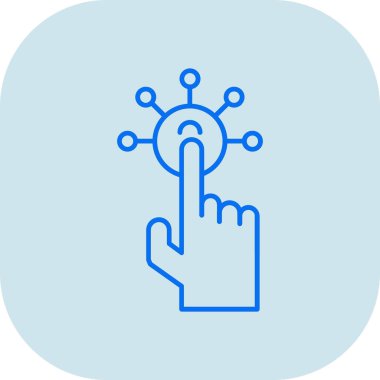 parmak dokunuşu simgesi - taslak biçimi