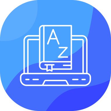 Bilgisayar. Basit ağ simgesi