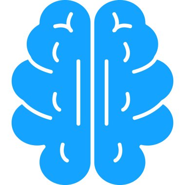 Beyin. Web simgesi basit illüstrasyon