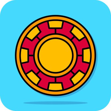 Bir can simidi simgesinin vektör illüstrasyonu