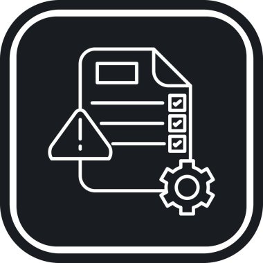 Belge ve simgenin vektör illüstrasyonu