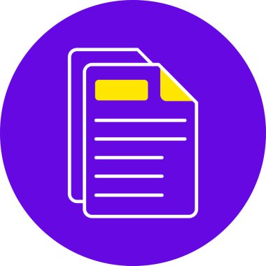 Dosya simgesinin vektör illüstrasyonu