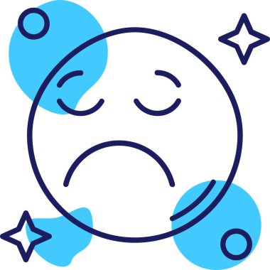 Emoji. Web simgesi vektör illüstrasyonu