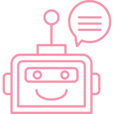 robot ikon vektör illüstrasyonu