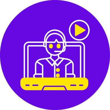 bilgisayar vektör simgesi modern basit illüstrasyon