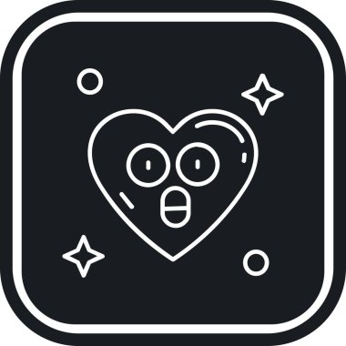 Kalp. Web simgesi basit illüstrasyon