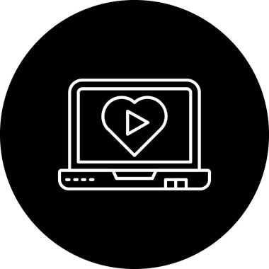 video oynatıcı vektör simgesi tasarımı