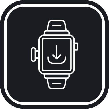 Akıllı Saat beyaz arkaplanda izole edildi