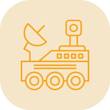 Çemberdeki bir robot simgesinin vektör çizimi