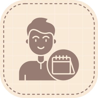 Çizgi film simgesinin vektör çizimi