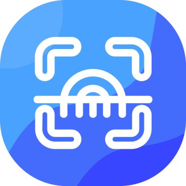 parmak izi tarama kodu simgesi doldurulmuş - dış hat biçimi