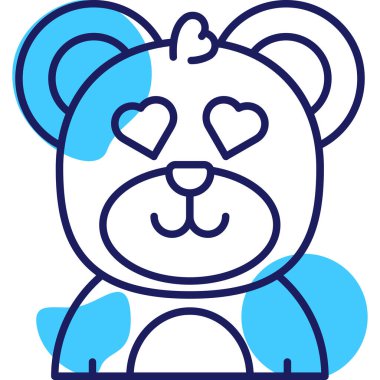 Hayvan yüzlü ifade simgesi - taslak biçimi