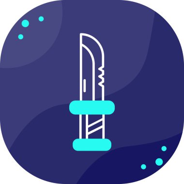 Bir kılıç simgesinin vektör illüstrasyonu